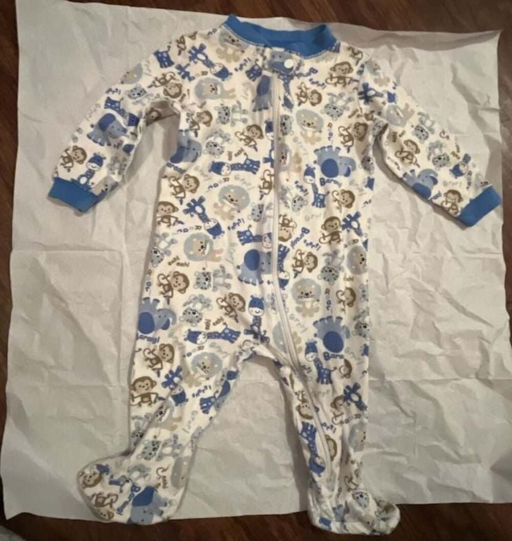 Garanimals Baby Boys Animal Print Footed Sleeper Pajamas 3-6M